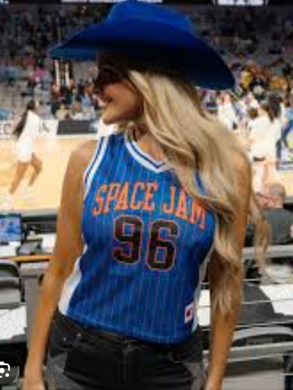 Nwt Target Space Jam Blue Jersey Tank Top '96 90s Y2K Champion Looney Tunes